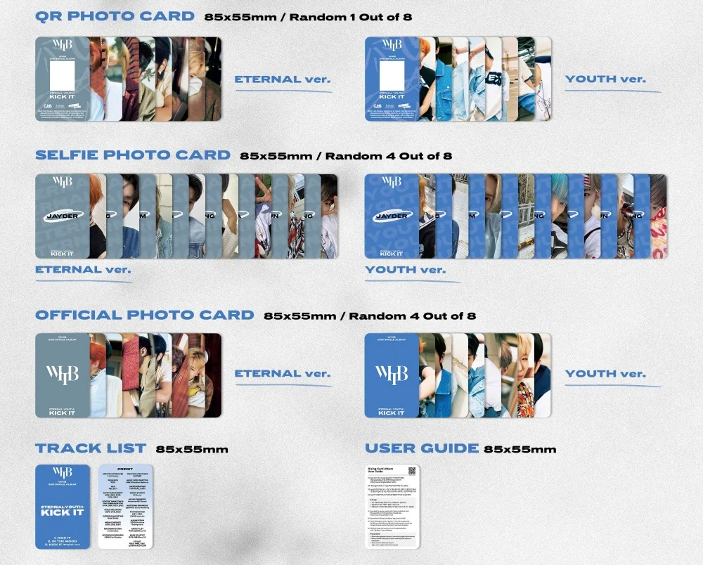WHIB - 2nd Single Album Eternal Youth : Kick It Rising Card Album version - Image 3