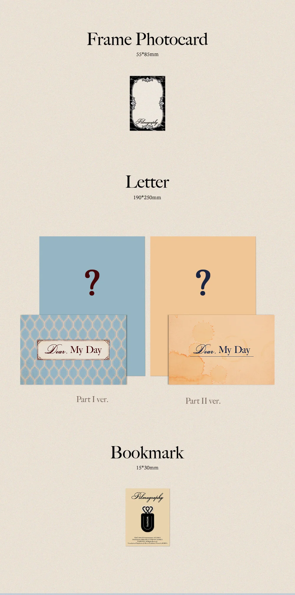WONPIL DAY6 - Pilmography (Vol.1) Album+Free Gift - Image 5