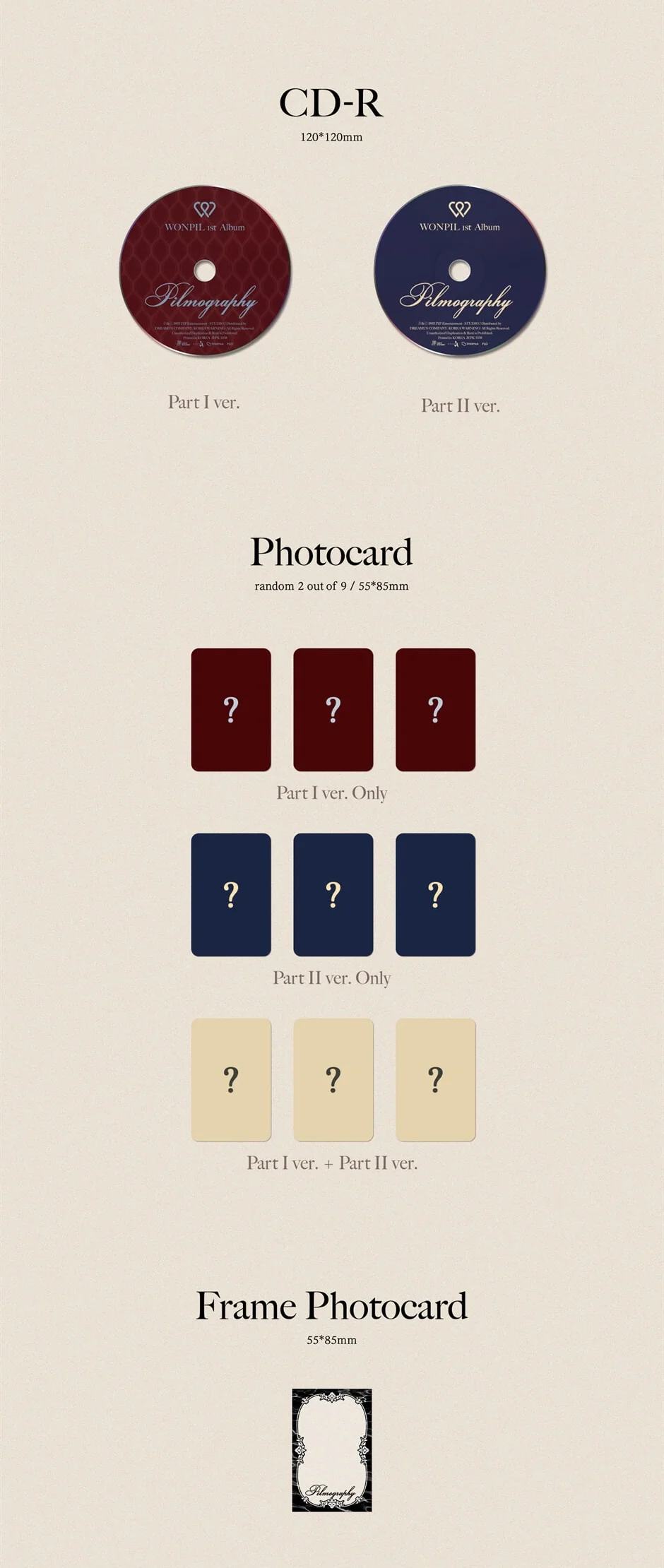 WONPIL Day6 - Vol.1 Pilmography [2 ver. Set] - Image 3