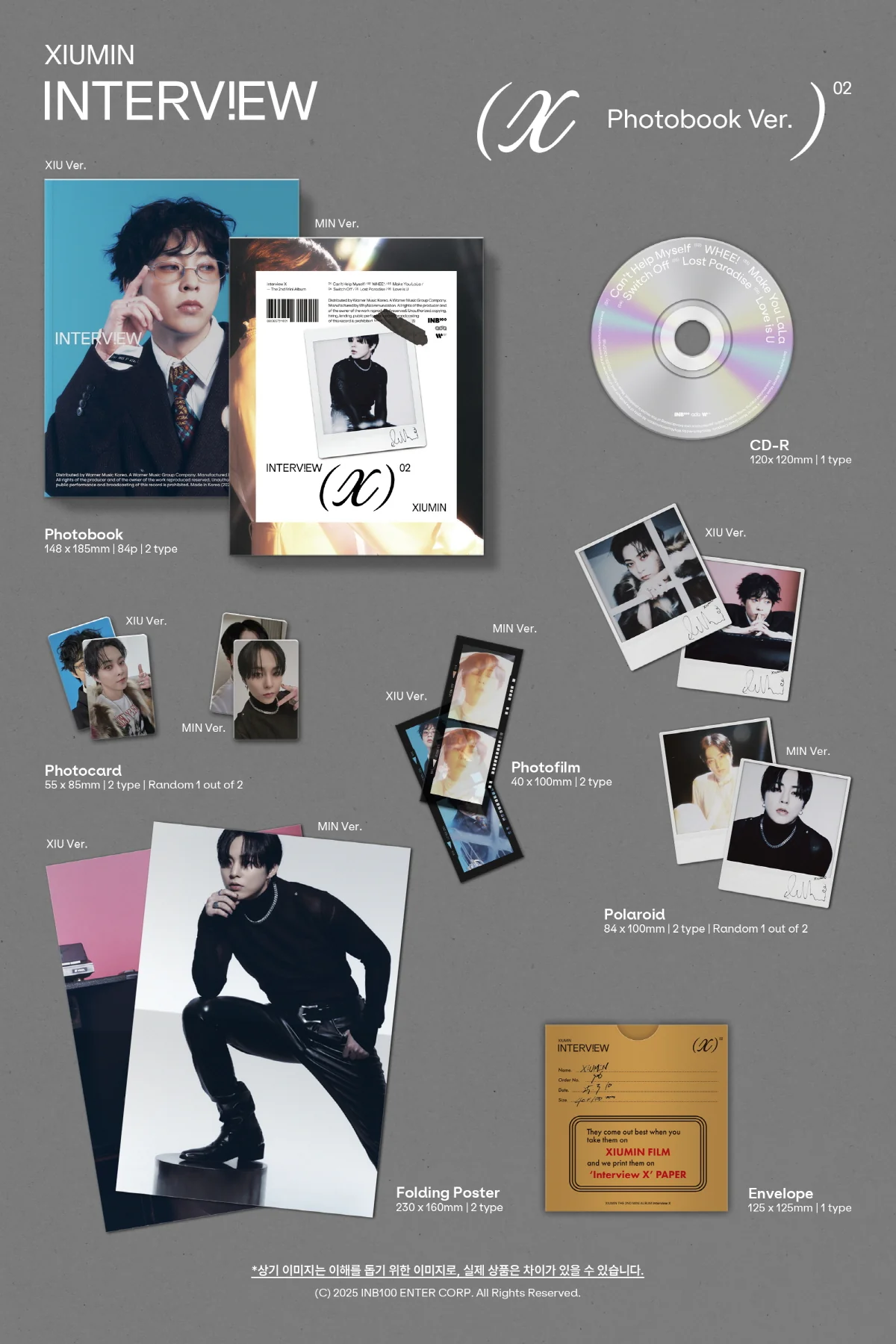 Xiumin - 2nd Mini Album Interview X Photobook version CD - Image 2