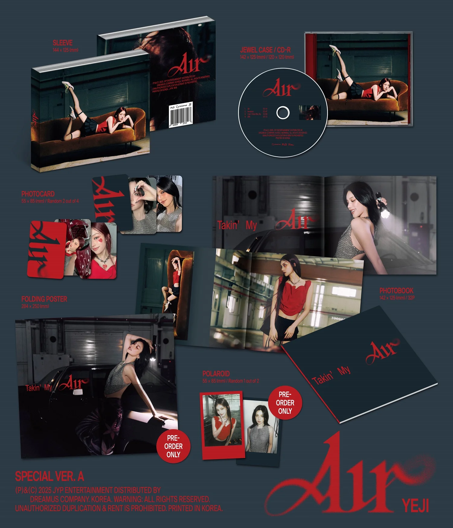 Yeji - 1st Mini Album Air Special version CD - Image 2