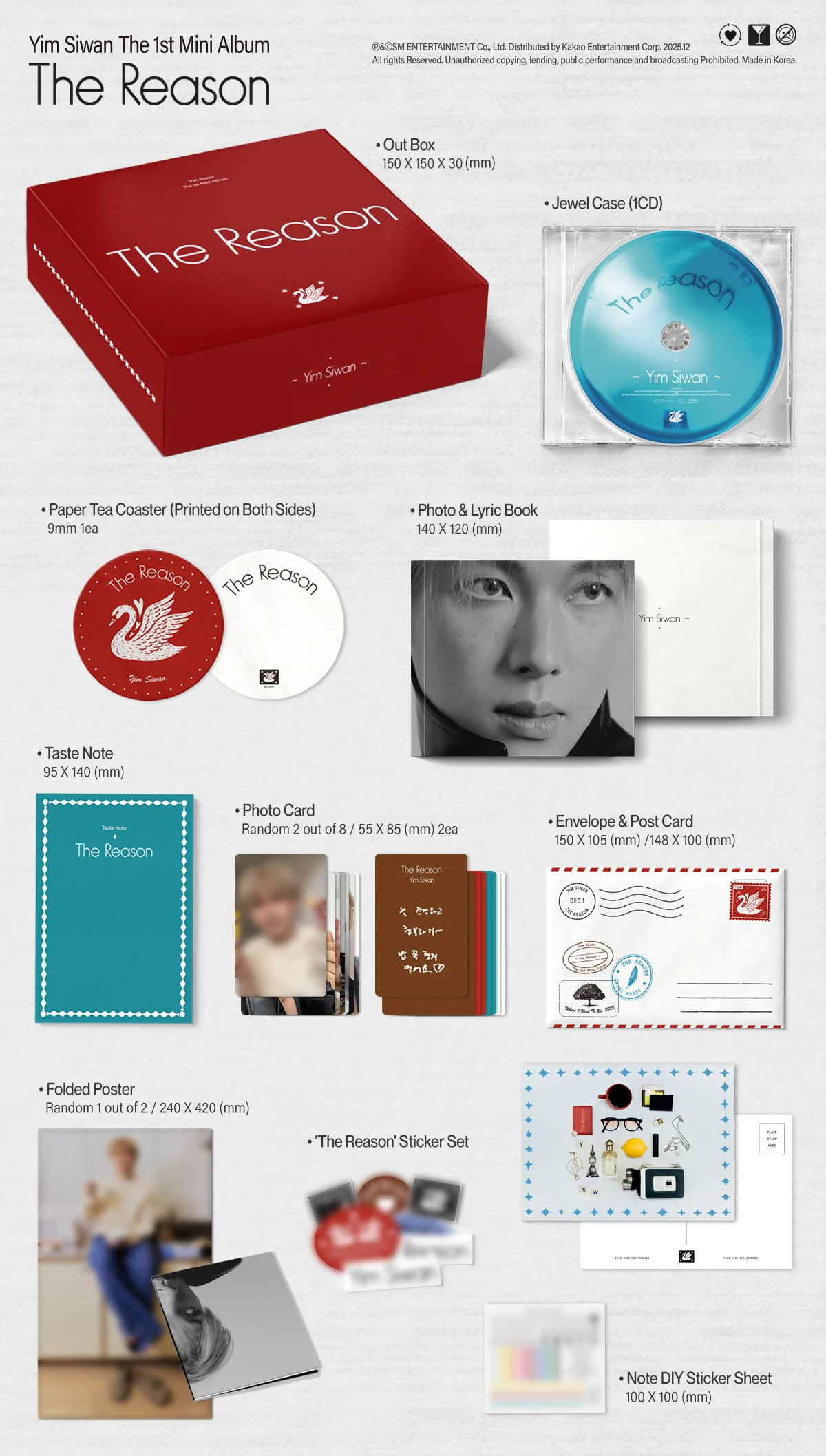 Yim Si Wan - 1st Mini Album The Reason CD - Image 3