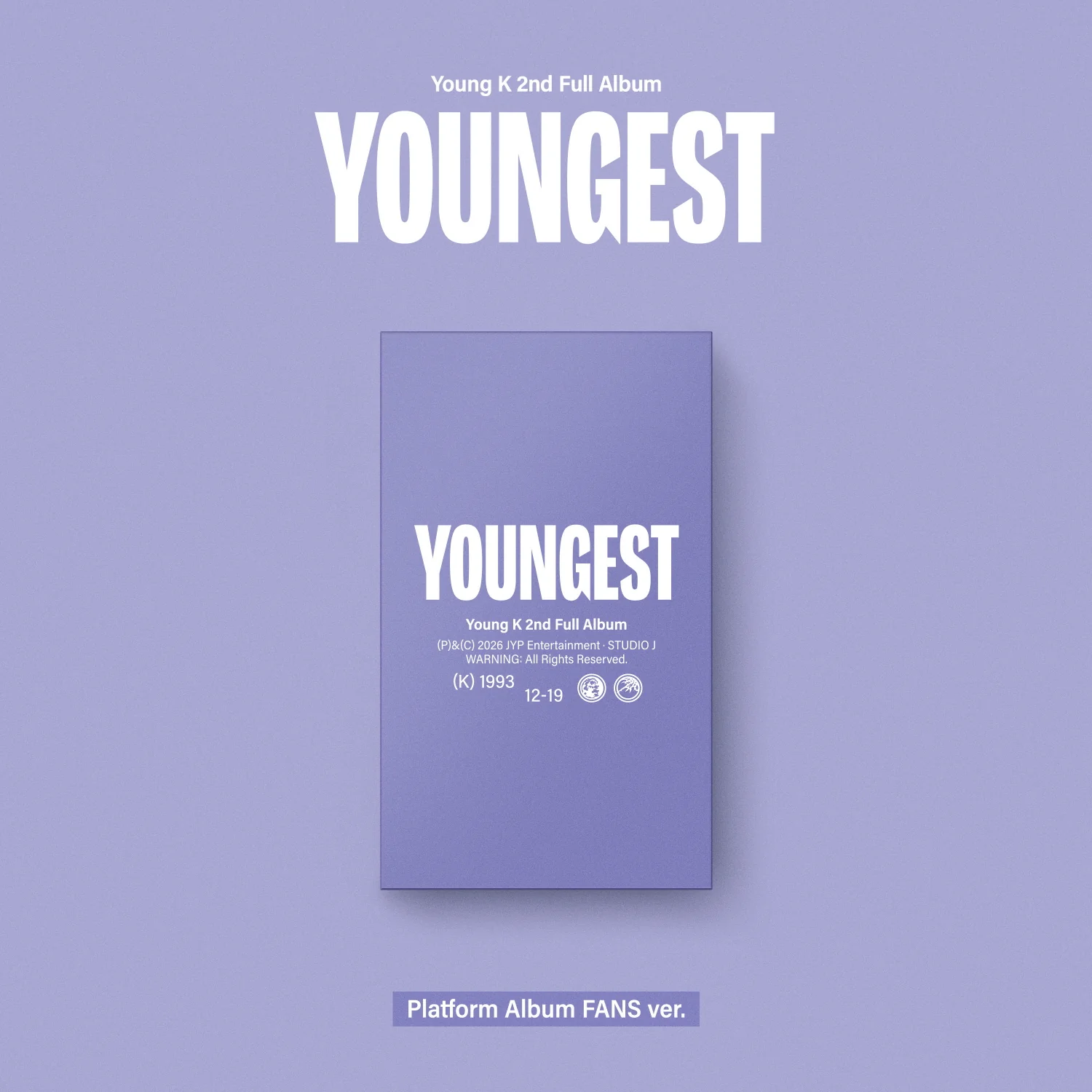Young K - 2nd Full Album YOUNGEST Platform Album FANS Ver.