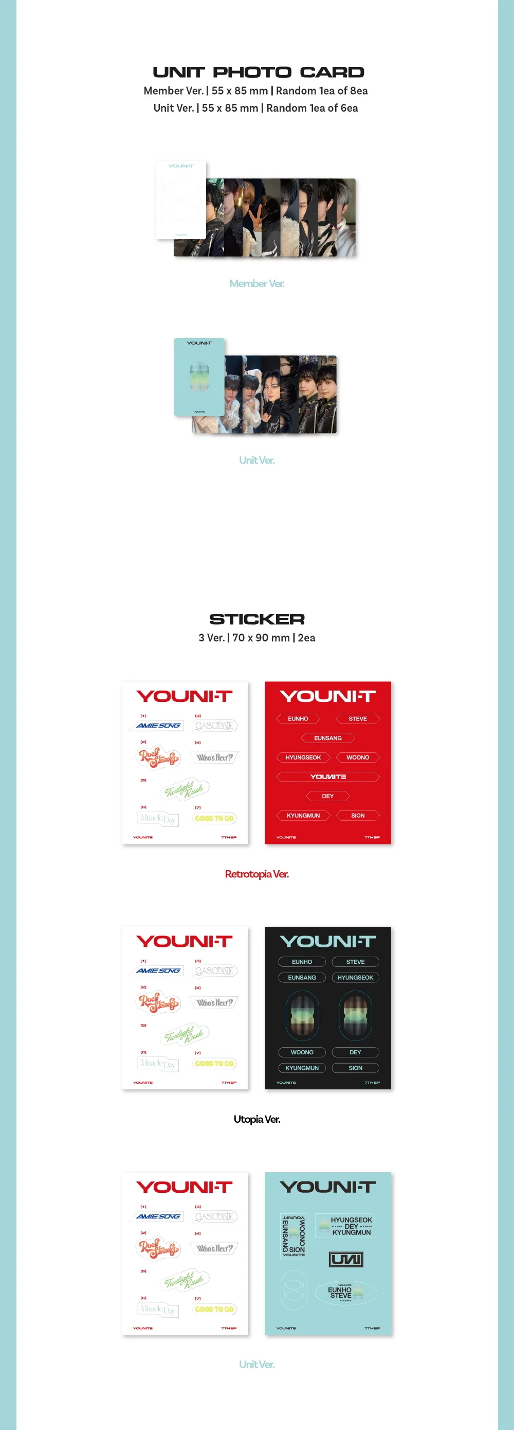 Younite - 7th EP YOUNI-T Pocaalbum version - Image 5