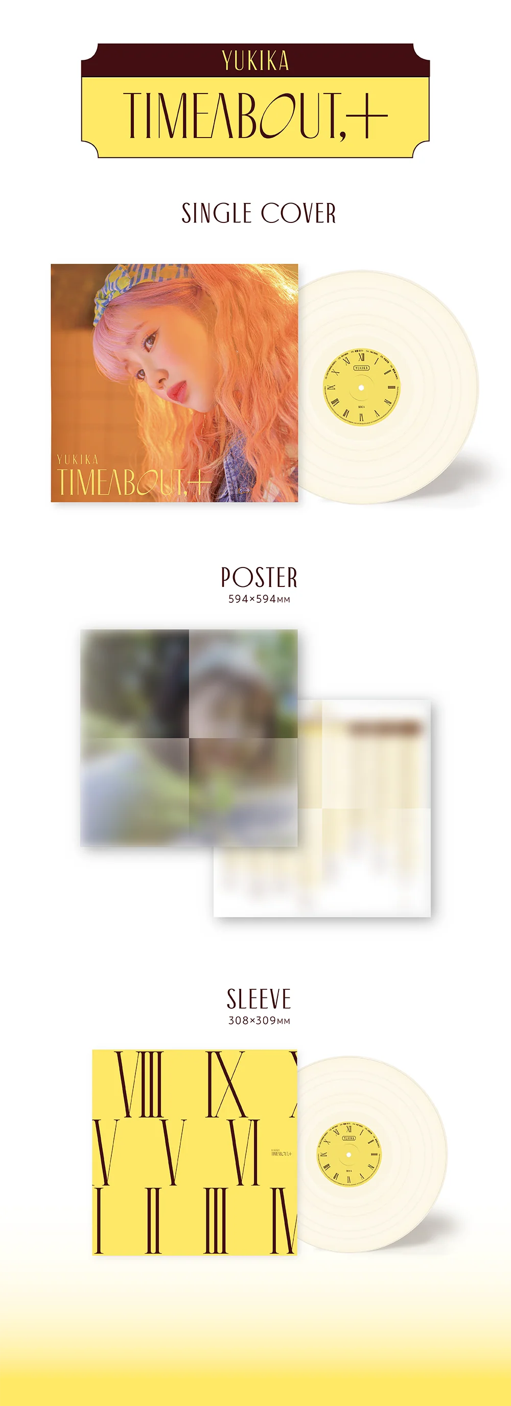 YUKIKA - timeabout,+ (2024 ver) LP - Image 2