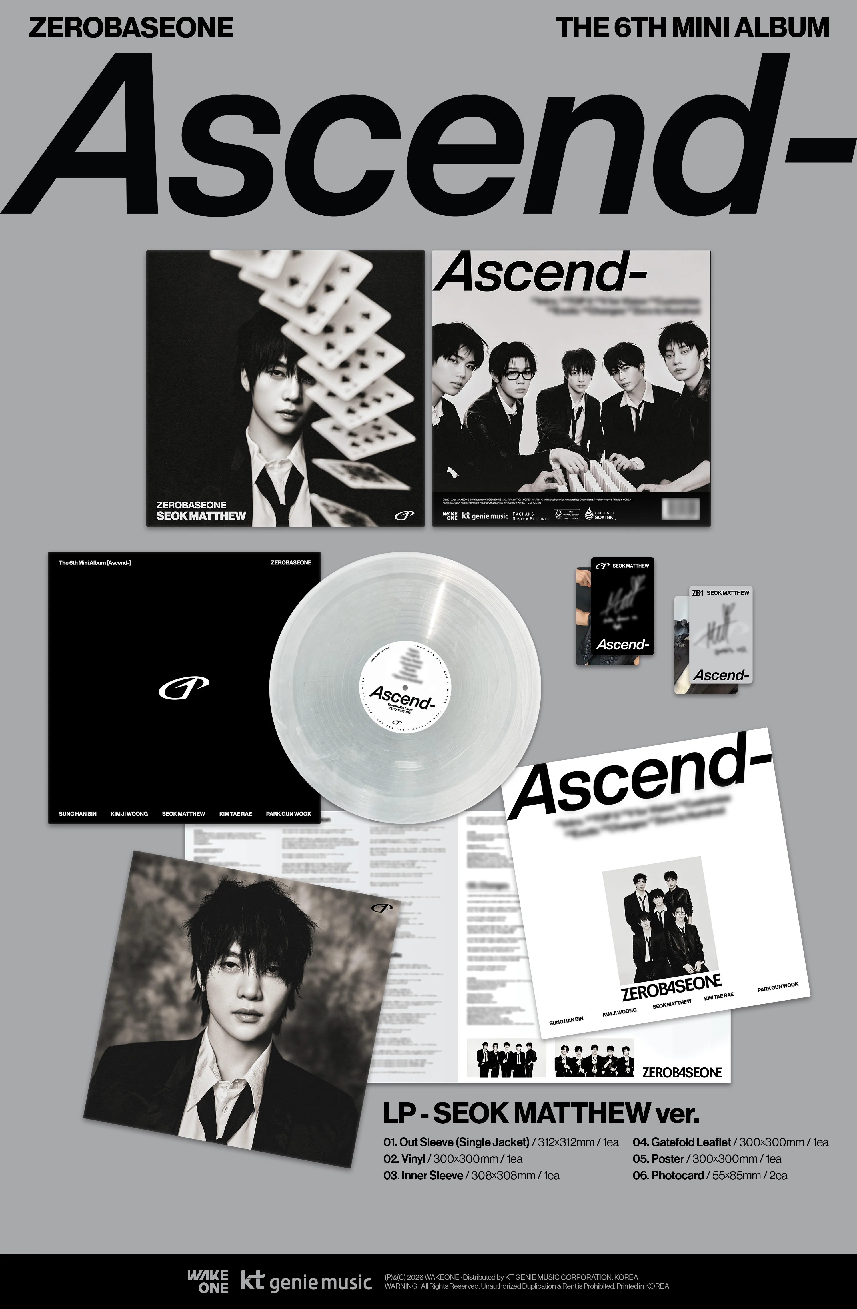 Zerobaseone - 6th Mini Album Ascend- LP version - Image 6